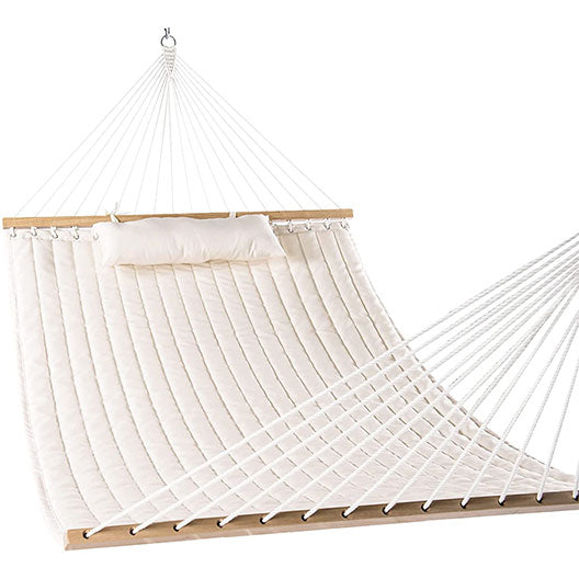 Hammock with Stand and Pillow, front view